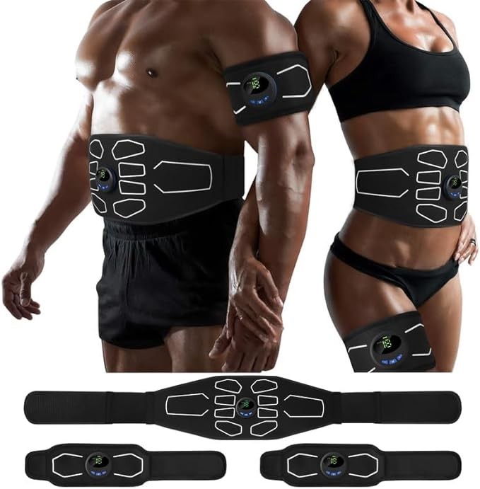 MarCoolTrip MZ電子筋肉刺激器、腹部刺激器筋肉爽やか水、すべての体に適したAbマシントレーナー、フィットネス力訓練鍛錬器材男女に適している